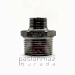 Paslanmaz Altı Köşe Anahtar Ağizli Redüksiyon Nipel ( Orantılı Nipel )